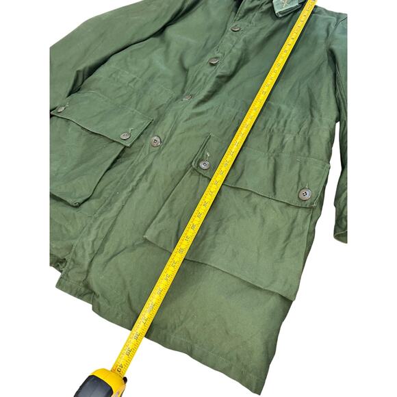Vtg 60s Swedish C50 Army Green Military Parka Field Jacket Coat HEAVY XL Lined - Picture 4 of 11